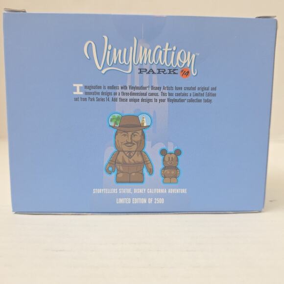 Disney Vinylmation Park #14 Storytellers Walt & Mickey Bronze Statue Set DCA New - Picture 5 of 5